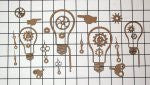 Steampunk Light Bulb Shape Set