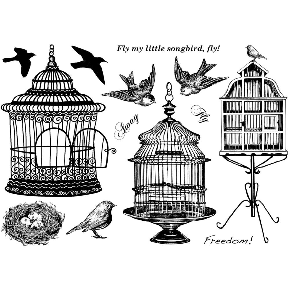 Beautiful Birdcages Stamp