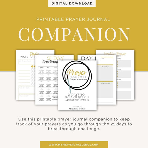 21 Days to Breakthrough Printable Companion Journal