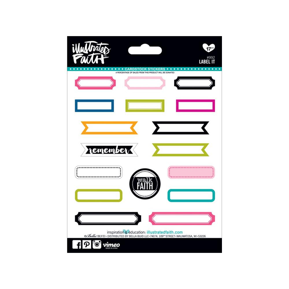 Illustrated Faith Label It Stickers