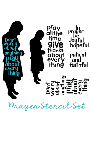 Prayer Stencil Set