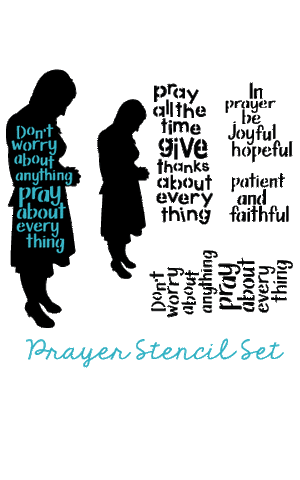 Prayer Stencil Set