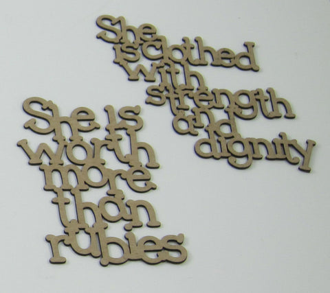 Proverbs 31 Woman Chipboard Small