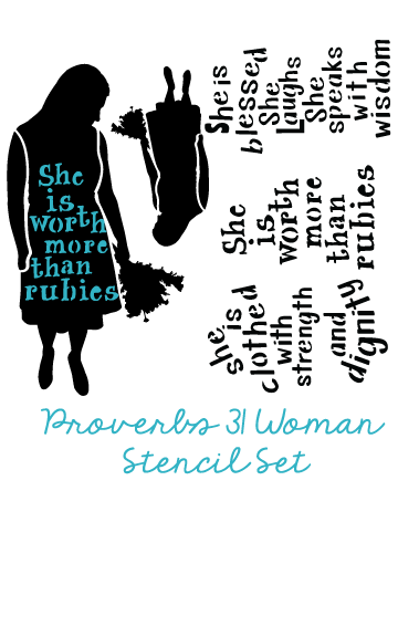 Proverbs 31 Woman Stencil Set