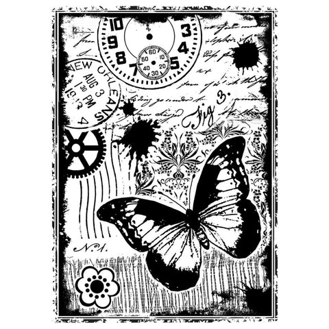 Steampunk Butterfly Stamp
