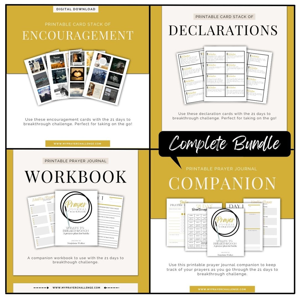 21 Days to Breakthrough Printable Complete Add On Bundle
