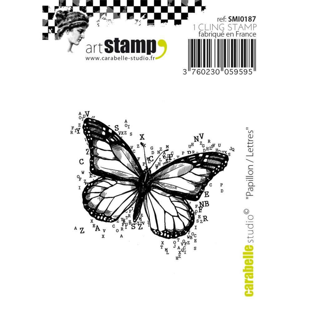Butterfly-Numbers Cling Stamp