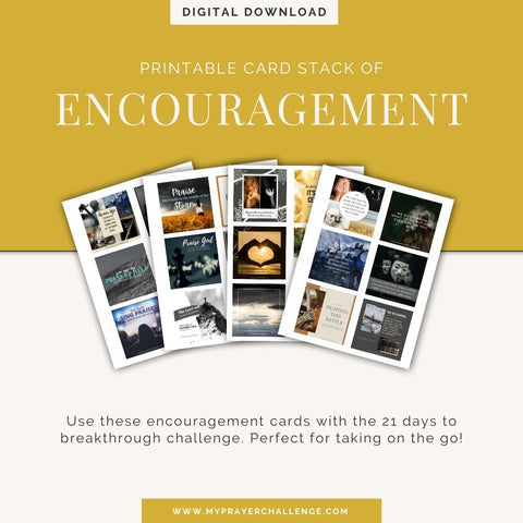 21 Days to Breakthrough Printable Encouragement Cards