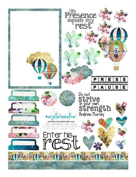 Rest in Him Bible Journaling Printable