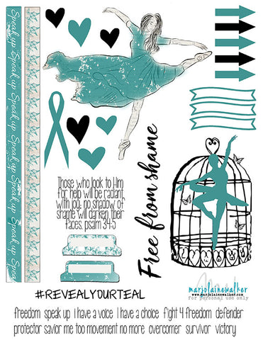 Reveal Your Teal SAAM Bible Journaling Printable